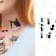 Tattly Temporary Tattoos Set, The Cat Club, $13
Oottati Small Cute Temporary Tattoo Cats Love Totem (2 Sheets), $6